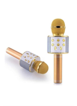 Karaoke Mikrofon Dahili Hoparlörlü Sd-usb-aux Girişli Bluetooth Hoparlör