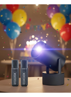 Akıllı Projeksiyon Cihazı Karaoke Mikrofonlu 1080p Android Yeni Nesil
