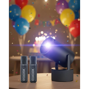 Akıllı Projeksiyon Cihazı Karaoke Mikrofonlu 1080p Android Yeni Nesil