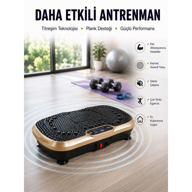 Kas Aktivasyonunu Artıran Titreşimli Egzersiz Makinesi Yeni Nesil Kas Aktivasyonunu Artıran Titreşimli Egzersiz Makinesi Yeni Nesil