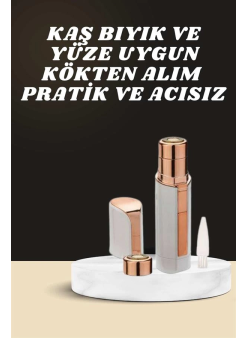Kaş Bıyık Ve Yüz Epilasyon Aleti Ve Titreşimli Yüz Temizleme Masaj Aleti İkili Set