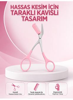 Kaş, Kirpik Ve Tırnak Çevresi Temizliği İçin Çok Fonksiyonlu Makas Yeni Nesil