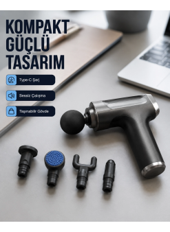 Kas Yorgunluğu Giderici Vücut Masaj Tabancası Yeni Nesil