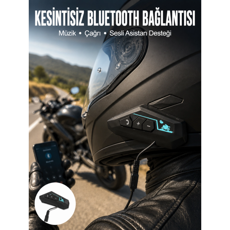 Kask Kulaklık Bluetooth Motosiklet Kulaklık Intercom Su Geçirmez Kask Kulaklık Bluetooth Motosiklet Kulaklık Intercom Su Geçirmez