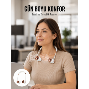 Katlanabilir Asılabilir Fan | Usb Şarjlı, 3 Vitesli Sessiz Mini Fan Yeni Nesil