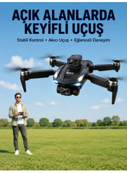Havadan Çekim İçin Çift Kameralı Kompakt Ve Kolay Taşınabilir Drone