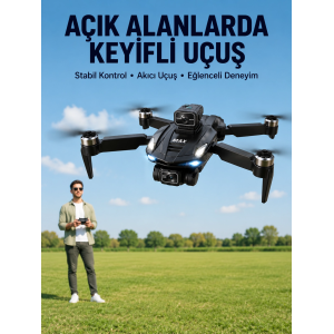 Havadan Çekim İçin Çift Kameralı Kompakt Ve Kolay Taşınabilir Drone