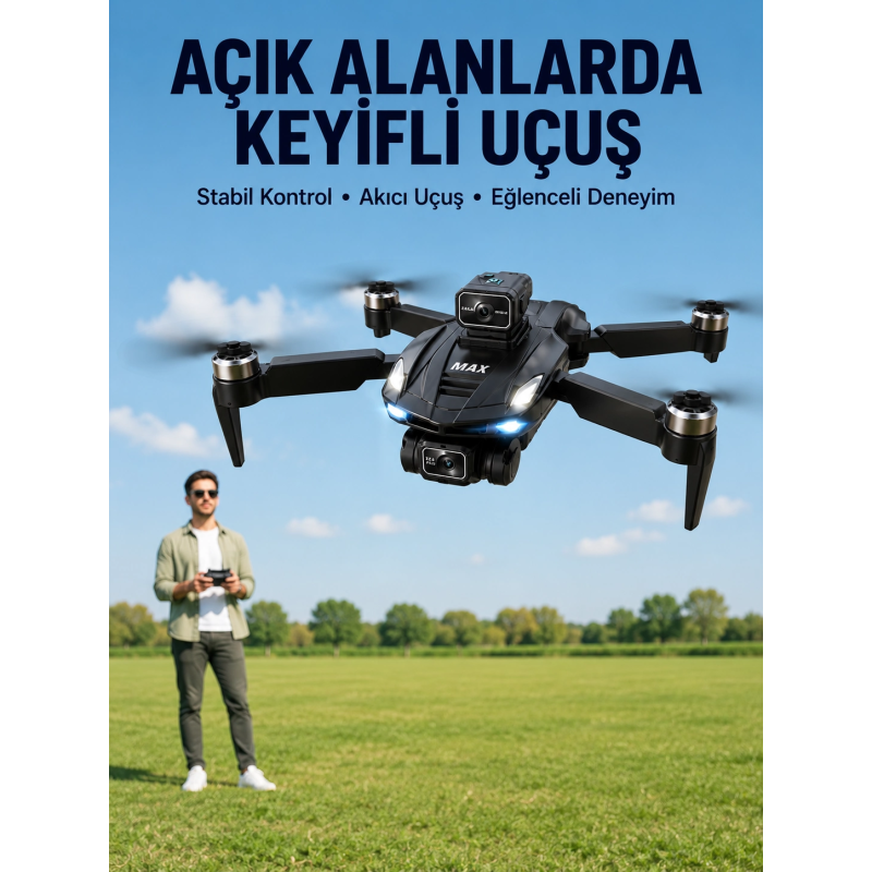Havadan Çekim İçin Çift Kameralı Kompakt Ve Kolay Taşınabilir Drone Havadan Çekim İçin Çift Kameralı Kompakt Ve Kolay Taşınabilir Drone