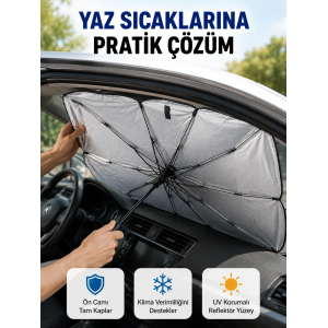 Katlanabilir Oto Güneşlik – Uv Koruma Ve Isı Yalıtımı Yeni Nesil