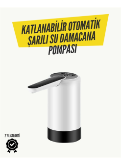 Katlanabilir Şarjlı Daana Su Pompası Pratik Kullanım