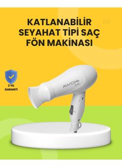 Katlanır Gövdeli Saç Kurutma Makinesi Ev Ve Valiz Kullanımı