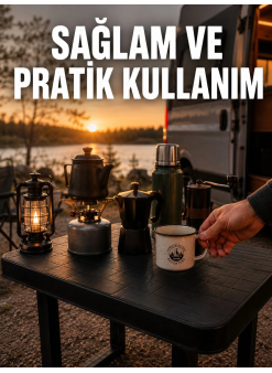 Katlanır Plastik Kamp Masası Hafif Taşınabilir Piknik Masası