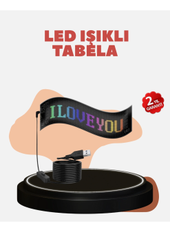 Kayan Yazı Destekli Rgb Led Reklam Paneli Usb İle Kolay Kurulumlu