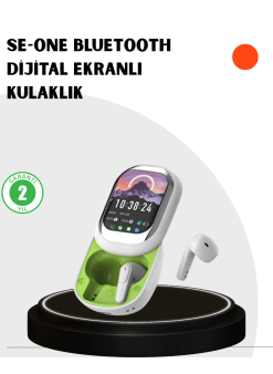 Kayar Kapaklı Şarj Kutusu Ve Dokunmatik Ekranlı Bluetooth Stereo Kulaklık