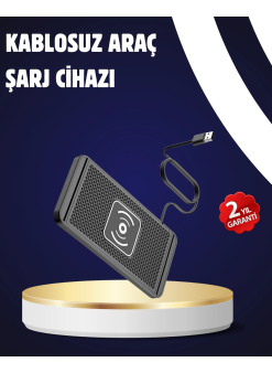 Kaymaz Manyetik Kablosuz Şarj Pedi – Araç, Ofis Ve Ev Kullanımına Uygun