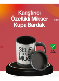 Kendi Kendini Karıştıran Termos Kupa | Güçlü Motor Ve Çift Katmanlı Isı Koruma