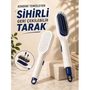 Kendini Temizleyen Sihirli Geri Çekilebilir Tarak