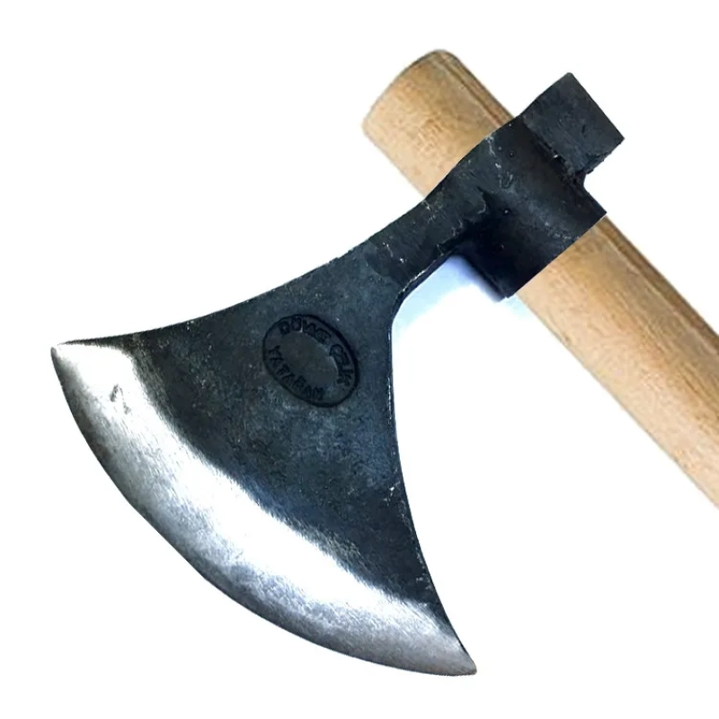 Keserli Saplı Büyük Ay Balta 90 Cm - Dövme Çelikten Keserli Saplı Büyük Ay Balta 90 Cm - Dövme Çelikten