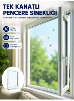 Kesilebilir Pencere Sinekliği Cırt Bantlı Sinek Koruma Filesi
