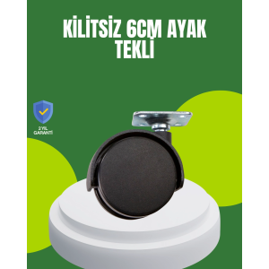 Kilitsiz 6 Cm Tekerlek Ayak Tek Adet