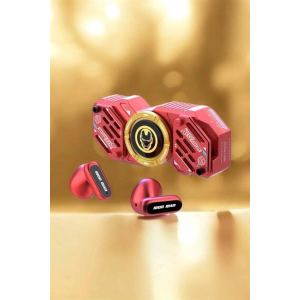 Kırmızı Kablosuz Bluetooth Kulaklık Stres Çarklı  Kulaklığı