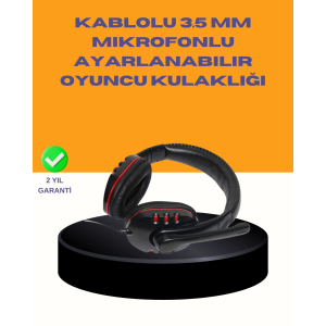 Kırmızı  Kulaklığı Bilgisayar Uyumlu Stereo Yüksek Ses Kaliteli