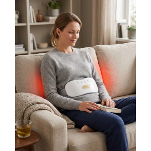 Kızılötesi Isıtmalı Titreşimli Kadın Bel Ve Rahim Masaj Kemeri Usb Şarjlı