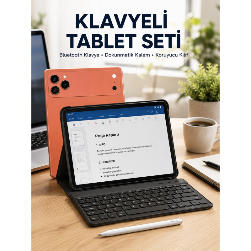 Klavyeli Tablet Pc Kalem Kılıf Ve Ekran Koruyucu Hediyeli Android Set Klavyeli Tablet Pc Kalem Kılıf Ve Ekran Koruyucu Hediyeli Android Set