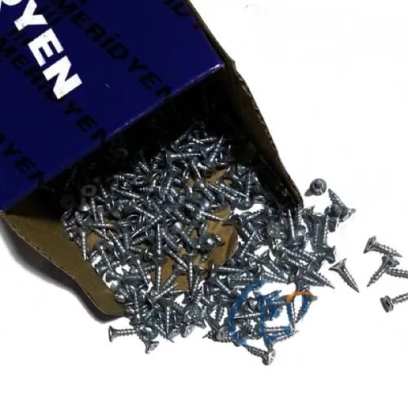 Klips, Menteşe, Ayak, Ağaç, Sunta Vidası - 3x13mm, 1000 Adet Klips, Menteşe, Ayak, Ağaç, Sunta Vidası - 3x13mm, 1000 Adet