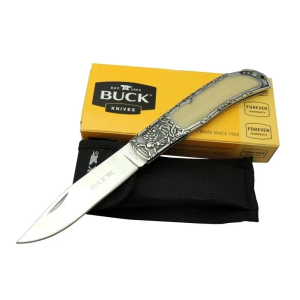 Knives Bk-009wy Kamp Çakı 23 Cm - Sedef Ampampamp Metal Saplı, Kılıflı, Kutulu