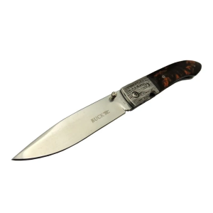 Knives Bk-011bk Kamp Çakı 23 Cm - Kahverengi Sedef Sap, Kılıflı, Kutulu
