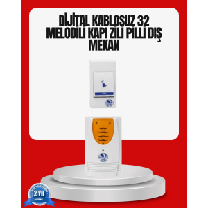 Kolay Kullanımlı Kablosuz Kapı Zili Şık Ve Sade Tasarım