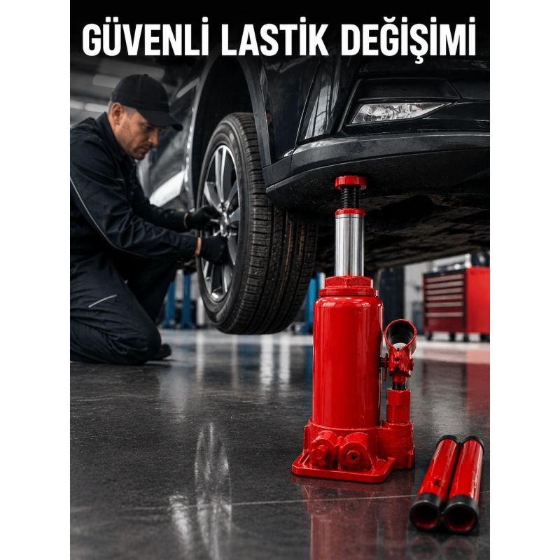 Kolay Pompalama Mekanizmalı Pratik Şişe Kriko Kolay Pompalama Mekanizmalı Pratik Şişe Kriko