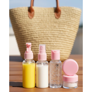 Kompakt 5 Parça Seyahat Kozmetik Şişe Takımı