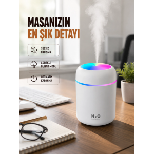 Kompakt Boyutlu Nemlendirici – 30-45ml/h Buhar Kapasiteli