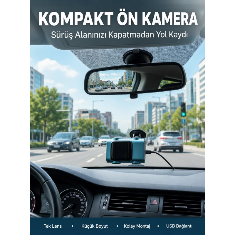 Kompakt Dash Kamera Usb Şarj Tf Kart Destekli Yeni Nesil Kompakt Dash Kamera Usb Şarj Tf Kart Destekli Yeni Nesil