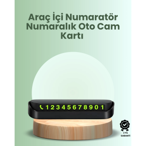 Kompakt Fosforlu Park Numaratörü – Gündüz Şıklığı, Gece Görünürlüğü