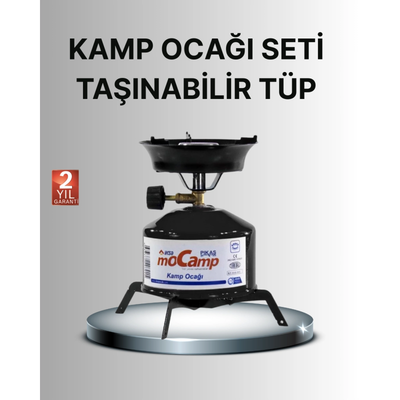 Kompakt Kamp Ocağı Seti Gaz Tüplü Ayarlanabilir Alevli 400g Hafif Tasarım Kompakt Kamp Ocağı Seti Gaz Tüplü Ayarlanabilir Alevli 400g Hafif Tasarım