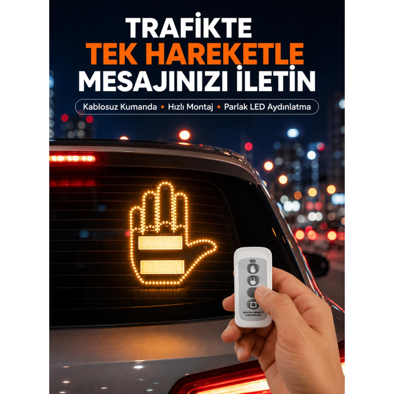 Kompakt Tasarımlı Led Jest Işığı – Selam Ve Teşekkür Modları Kompakt Tasarımlı Led Jest Işığı – Selam Ve Teşekkür Modları