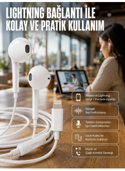 Konforlu Ergonomik Kare Tasarımlı Müzik Ve Çağrı Kulaklığı Yeni Nesil