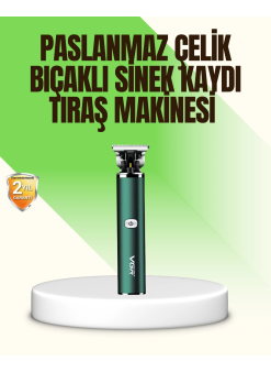 Koyu Yeşil Profesyonel Metal Gövdeli Saç Kesme Makinesi