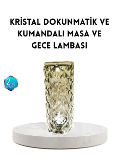 Kristal Rgb Led Masa Lambası – Renkli Kumandalı Işık, Dekoratif Ve Enerji Tasarruflu