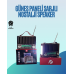 Ktf-1428 Nostaljik Solar Enerjili Bluetooth Speaker – Radyo, Sd/usb Mp3 Çalar, Güçlü Taşınabilir Hoparlör