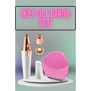 Kulak Burun Ve Yüz Epilasyon Aleti Ve Yüz Masaj Aleti İkili Cilt Bakım Seti