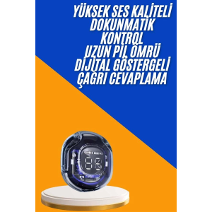 Kulak İçi Bluetooth Kulaklık Anc Enc Özellikli Şarj Göstergeli Kablosuz Kulaklık