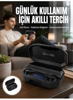 Kulak İçi Bluetooth Kulaklık Rgb Işıklı Çift Mikrofonlu İos/android Uyumlu Bt 5.2 Yeni Nesil