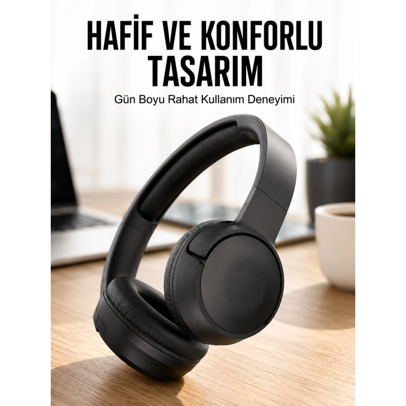 Kulak Üstü Kablosuz Bluetooth Kulaklık Gürültü Önleyici Uzun Şarj Süreli Kulak Üstü Kablosuz Bluetooth Kulaklık Gürültü Önleyici Uzun Şarj Süreli