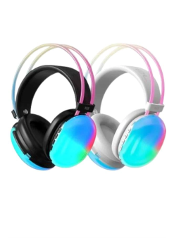 Kulak Üstü Kablosuz Bluetooth Kulaklık Unısex Renkli Işıklı Kulaklık
