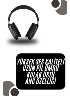 Kulak Üstü Kablosuz Bluetooth Kulaklık Yumuşak Süngerli Sd Kart Girişli
