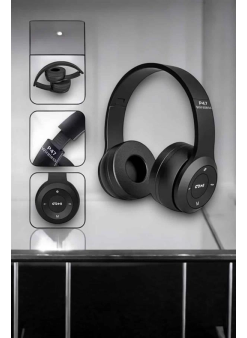 Kulak Üstü Tf Kart Ve Aux Destekli Ergonomik Bluetooth Kulaklık